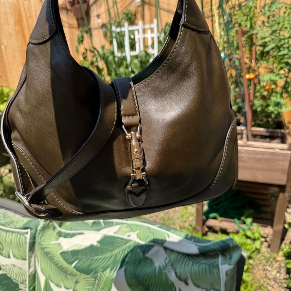 Vintage Gucci Medium 1961 Jackie Soft Leather Hobo Bag - Forest  NWT Never Used - Picture 3 of 16